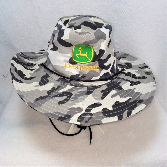 Gray Camo Boonie Aussie Brim Hat 
